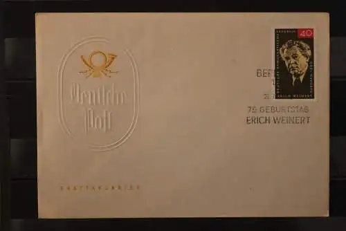 DDR; 1965, Erich Weinert, MiNr. 1124; FDC