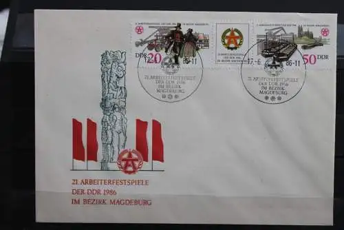 DDR 1986; Arbeiterfestspiele; MiNr. 3028-29, FDC