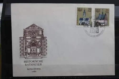 DDR 1983; Historische Rathäuser; MiNr. 2775-78, FDC