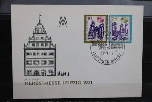 DDR 1971; Leipziger Herbstmesse 1971; MiNr. 1700-01, FDC-Karte