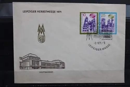 DDR 1971; Leipziger Herbstmesse 1971; MiNr. 1700-01, FDC