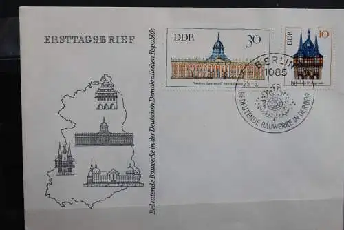 DDR; 1968, Bedeutende Bauwerke, MiNr. 1379-82,  FDC