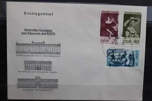 DDR; 1967, Vermisste Gemälde, MiNr. 1268-91,  FDC