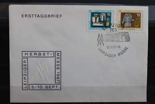 DDR; 1967, Leipziger Herbstmesse, MiNr. 1306-07; FDC