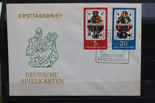 DDR; 1967, Deutsche Spielkarten, MiNr. 1298-1301; FDC