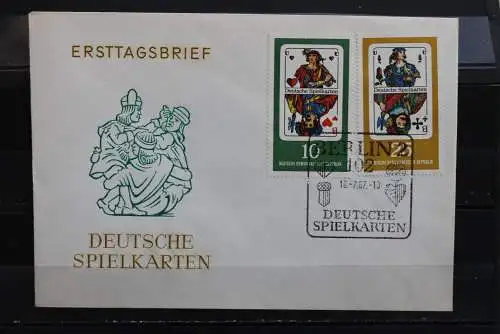 DDR; 1967, Deutsche Spielkarten, MiNr. 1298-1301; FDC