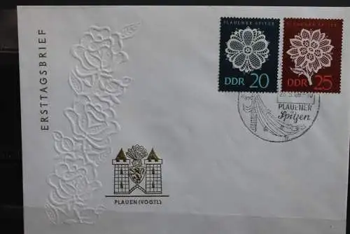 DDR; 1966, Plauner Spitze, MiNr. 1185-88; FDC