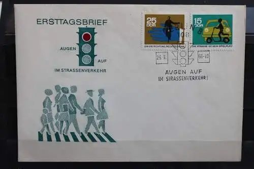 DDR; 1966, Sicherheit im Straßenverkehr, MiNr. 1169-72; FDC