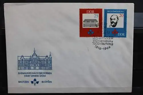 DDR; 1966, Jan A. Smoler, MiNr. 1165-66; FDC