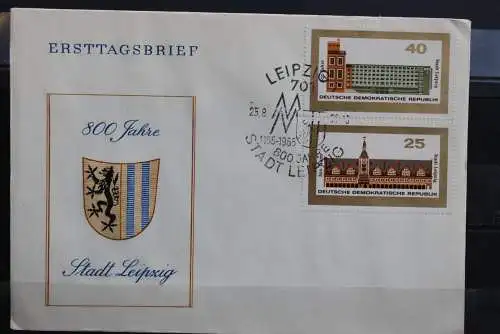 DDR; 1965, 800 Jahre Stadt Leipzig, MiNr. 1126-29, FDC