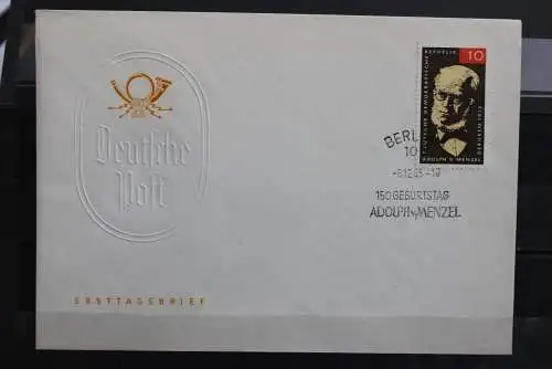 DDR; 1965, Adolph von Menzel  MiNr. 1146, FDC