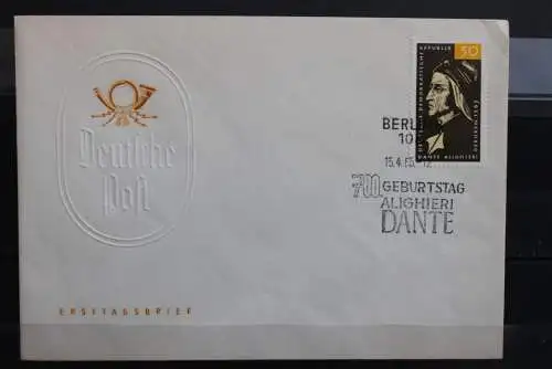 DDR; 1965, Dante Aligheri  MiNr. 1097, FDC