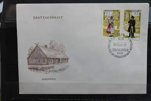 DDR; 1964, Volkstrachten (I)  MiNr. 1074-79, FDC