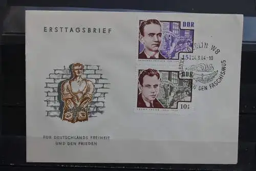 DDR; 1964, Gedenkstätten  MiNr. 1014-19, FDC