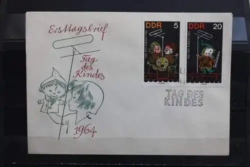 DDR; 1964, Tag des Kindes  MiNr. 1025-29, FDC