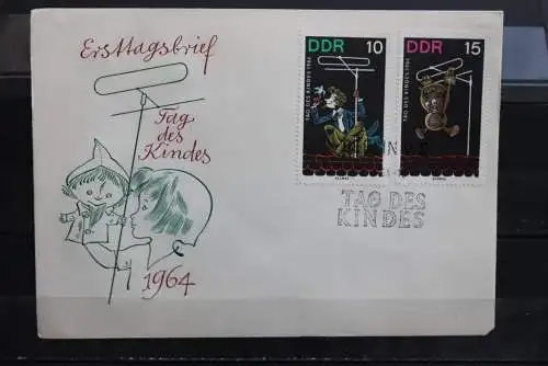 DDR; 1964, Tag des Kindes  MiNr. 1025-29, FDC