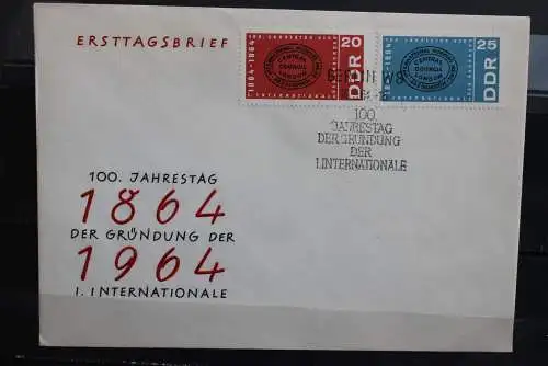 DDR; 1964, Internationale  MiNr. 1054-55, FDC