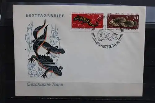 DDR; 1963, Geschützte Tiere (II),  MiNr. 978-82; FDC