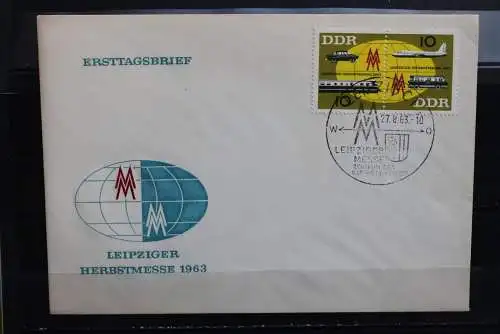 DDR; 1963, Leipziger Herbstmesse,  MiNr. 976-77; FDC