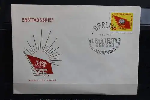 DDR; 1963, Parteitag,  MiNr. 941; FDC