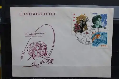 DDR; 1963, Kosmonauten,  MiNr. 993-96; FDC