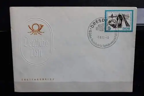 DDR; 1962, Hochschule für Verkehrswesen,  MiNr. 916, FDC