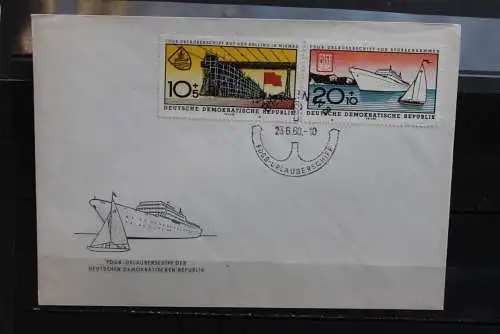 DDR 1960, Urlauberschiff, MiNr. 768-71, FDC