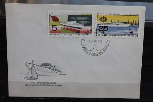 DDR 1960, Urlauberschiff, MiNr. 768-71, FDC