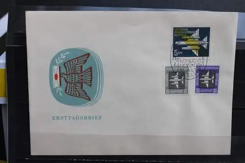 DDR 1957, Flugpostmarken, MiNr. 609-15, FDC