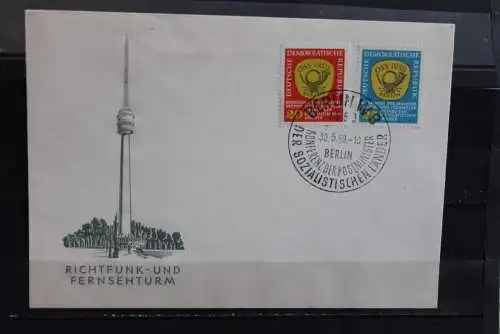 DDR 1959, Konferenz der Postminister, MiNr. 686-87, FDC