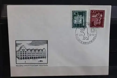 DDR 1959, Tag der Briefmarke 1959, MiNr. 735-36, FDC
