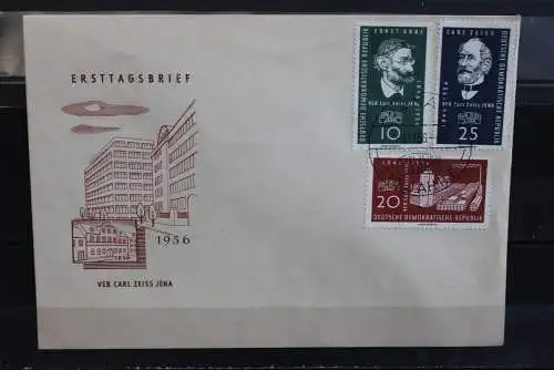 DDR; 1956, Carl-Zeiss-Werke Jena, MiNr. 545-46; FDC