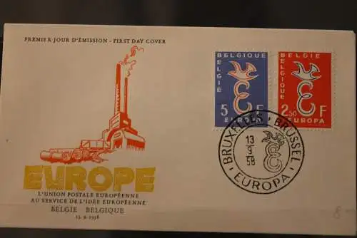 Belgien, 1958, FDC, Europa - CEPT, MiNr. 1117-18