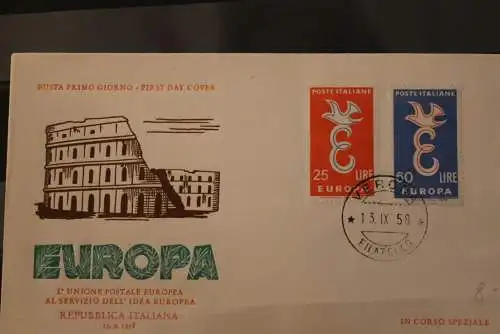 Italien, 1958, FDC, Europa - CEPT, MiNr. 1016-17