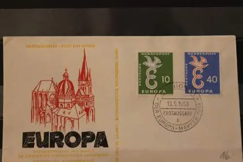 Deutschland, 1958, FDC, Europa - CEPT, MiNr. 295-96