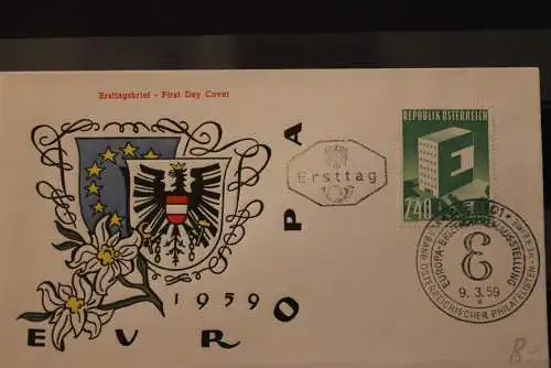 Österreich, Europa - CEPT 1959, FDC, MiNr. 1059