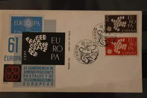 Spanien, Europa - CEPT 1961, FDC, MiNr. 1266-67