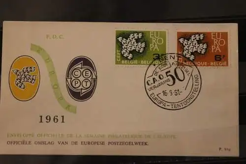 Belgien Europa - CEPT 1961, MiNr. 1253-54, FDC