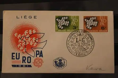 Belgien Europa - CEPT 1961, MiNr. 1253-54, FDC