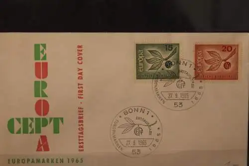 Deutschland Europa - CEPT 1965, MiNr. 483-84, FDC