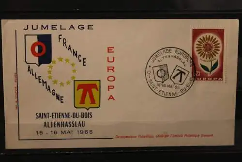 Frankreich, Jumelage: Altenhasslau - Saint-Etienne-Du-Bois 1965