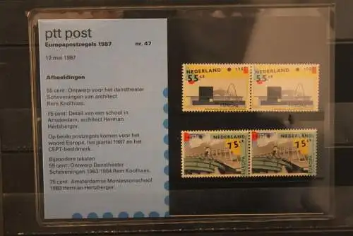 Niederlande; Europa CEPT 1987, Präsentationspack, MNH