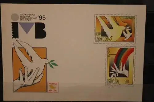 Malta Europa - CEPT 1995, Intern. Münchner Briefmarkentage '95, Ganzsache, MNH