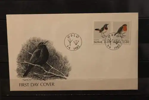 Norwegen 1982, FDC Vögel