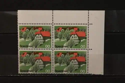 Schweiz; Specimen, Probedruck, Muster, Essay, Versuchsdruck, Druckprobe, 1975, MNH, bitte lesen