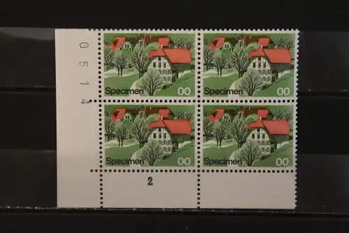 Schweiz; Specimen, Probedruck, Muster, Essay, Versuchsdruck, Druckprobe, 1975, MNH, bitte lesen