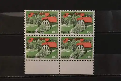 Schweiz; Specimen, Probedruck, Muster, Essay, Versuchsdruck, Druckprobe, 1975, MNH, bitte lesen