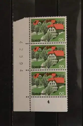 Schweiz; Specimen, Probedruck, Muster, Essay, Versuchsdruck, Druckprobe, 1975, MNH, bitte lesen