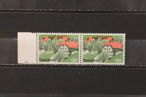 Schweiz; Specimen, Probedruck, Muster, Essay, Versuchsdruck, Druckprobe, 1975, MNH, bitte lesen