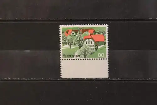 Schweiz; Specimen, Probedruck, Muster, Essay, Versuchsdruck, Druckprobe, 1975, MNH, bitte lesen